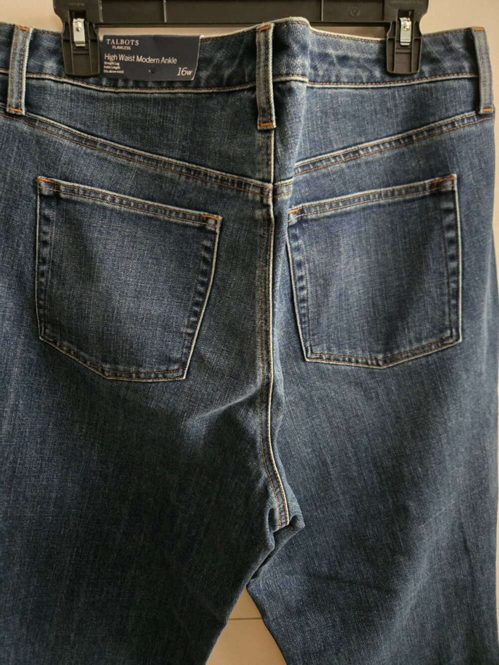 NWT Talbots "Flawless" Jeans - High Waist Modern Ankle - 16W